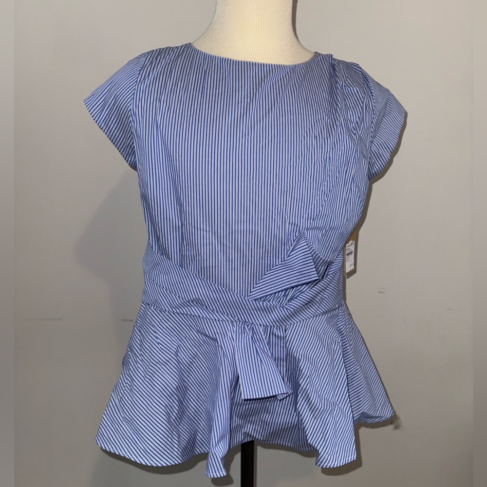 Blue striped top